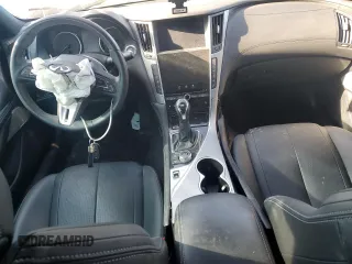 2022 Infiniti Q60 Luxe with VIN JN1EV7KL1NM630376, listed as a Copart auction lot 54434485 with 28,477 mi miles and Salvage title. Bid and sale history available at DreamBid. Image 8.