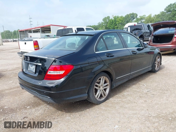 2014 Mercedes-Benz C 250 Sport with VIN WDDGF4HB8EG207833, listed as a IAAI auction lot 42636422 with 90,555 mi miles and . Bid and sale history available at DreamBid. Image 4.
