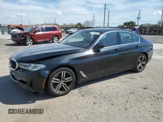 2021 BMW 5 Series 540i with VIN WBA53BJ06MWW96533, listed as a Copart auction lot 48283535 with 65,016 mi miles and Salvage Title. Bid and sale history available at DreamBid. Image 1.