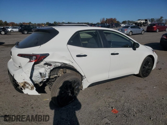 2022 Toyota Corolla Hatchback SE with VIN JTND4MBE6N3154350, listed as a Copart auction lot 77253914 with 6,854 mi miles and Salvage Title. Bid and sale history available at carsss.com. Image 3.