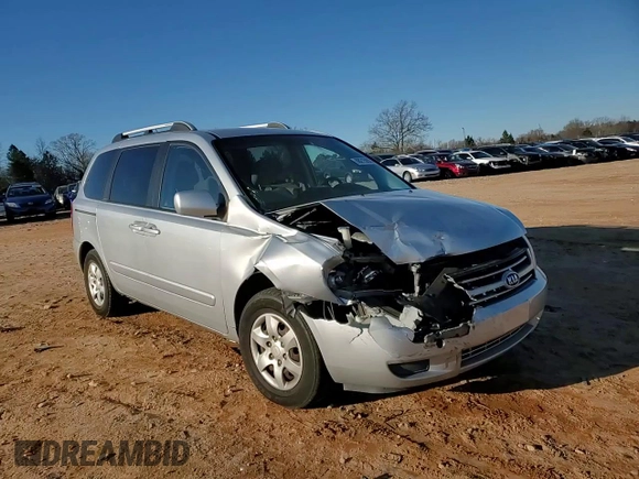 2007 Kia Sedona with VIN KNDMB133676139354, listed as a Copart auction lot 88215955 with 186,600 mi miles and Salvage Title. Bid and sale history available at carsss.com. Image 11.