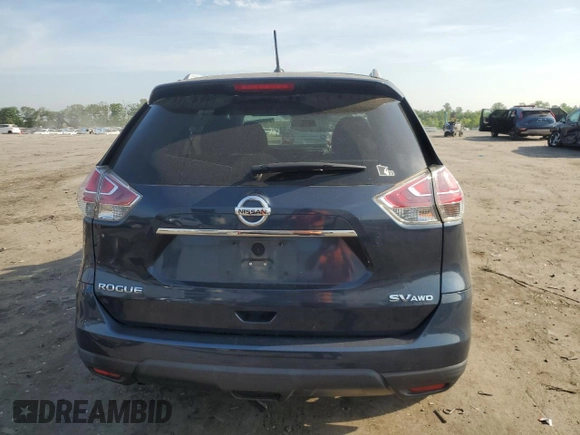 2016 Nissan Rogue SV with VIN 5N1AT2MV5GC910986, listed as a Copart auction lot 54990715 with 101,726 mi miles and Salvage Title. Bid and sale history available at DreamBid. Image 6.