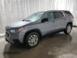 2020 Chevrolet Traverse LS with VIN 1GNEVFKW4LJ267174, listed as a Copart auction lot 53583505 with 71,416 mi miles and Salvage title. Bid and sale history available at DreamBid. Image 1.