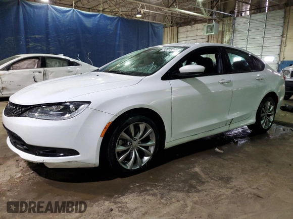 2016 Chrysler 200 S with VIN 1C3CCCBGXGN121894, listed as a Copart auction lot 83615744 with 115,326 mi miles and Clean Title. Bid and sale history available at carsss.com. Image 1.