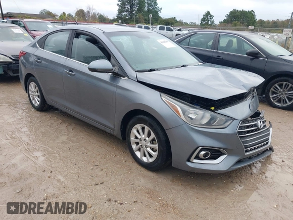 2019 Hyundai Accent SE with VIN 3KPC24A39KE055659, listed as a IAAI auction lot 41048549 with 57,101 mi miles. Bid and sale history available at carsss.com. Image 1.