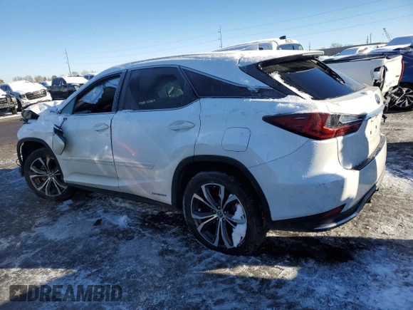2022 Lexus RX with VIN 2T2HGMDA5NC073866, listed as a Copart auction lot 87927855 with Not Provided miles and Salvage Title. Bid and sale history available at carsss.com. Image 2.