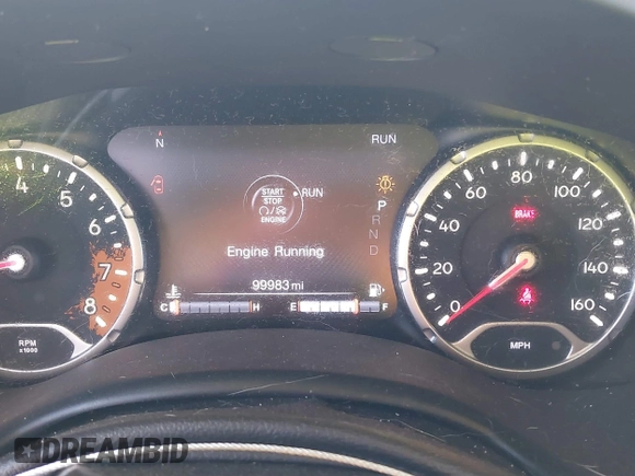 2018 Jeep Renegade Trailhawk with VIN ZACCJBCB4JPJ00887, listed as a IAAI auction lot 40981104 with 99,983 mi miles. Bid and sale history available at carsss.com. Image 7.