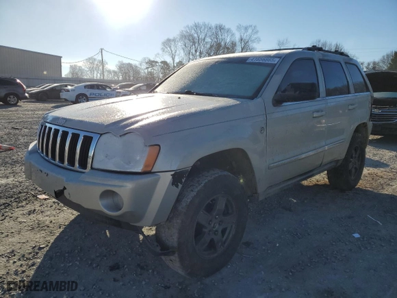 2007 Jeep Grand Cherokee Limited with VIN 1J8HR58P87C523677, listed as a Copart auction lot 41656865 with 216,565 mi miles and Salvage Title. Bid and sale history available at carsss.com. Image 1.