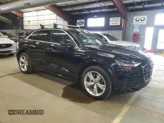 2021 Audi Q8 Premium Plus with VIN WA1BVAF15MD035173, listed as a Copart auction lot 42210225 with 55,389 mi miles and Clean Title. Bid and sale history available at carsss.com. Image 4.