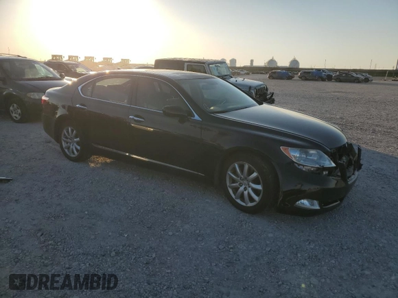 2008 Lexus LS 460 LWB with VIN JTHGL46F785020798, listed as a Copart auction lot 53029985 with 74,997 mi miles and Salvage Title. Bid and sale history available at carsss.com. Image 4.