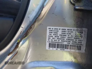 2013 Honda Fit Sport с VIN JHMGE8H6XDC022677, выставлен на аукционе IAAI как лот 41799038 с пробегом Не указан миль и . История ставок и продаж доступна на DreamBid. Изображение 9.