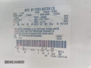 2009 Ford Ranger XL z VIN 1FTYR10DX9PA25560, wystawiony jako IAAI lot #41239225 z przebiegiem 262 920 mil mil oraz . Historia ofert i sprzedaży dostępna na DreamBid. Obrazek 9.