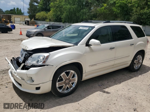 2012 GMC Acadia Denali z VIN 1GKKVTED6CJ148101, wystawiony jako Copart lot #57058195 z przebiegiem 105 231 mil mil oraz Szkoda całkowita • Salvage title. Historia ofert i sprzedaży dostępna na DreamBid. Obrazek 1.