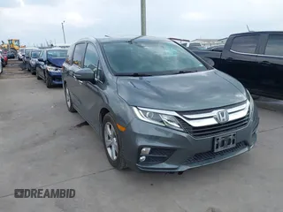 2018 Honda Odyssey EX-L with VIN 5FNRL6H74JB096849, listed as a IAAI auction lot 42136514 with 119,675 mi miles. Bid and sale history available at carsss.com. Image 1.