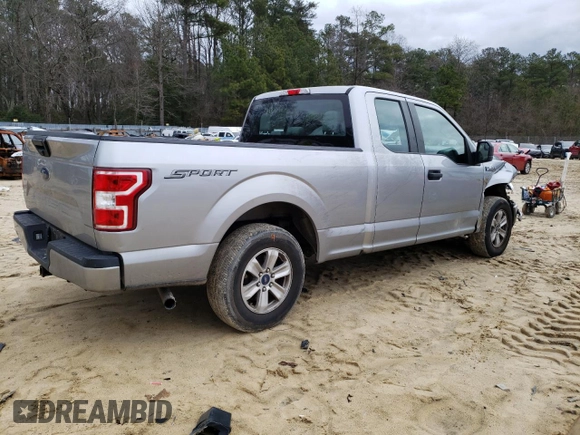 2020 Ford F-150 XL with VIN 1FTEX1CB0LKF52286, listed as a Copart auction lot 40610764 with 83,220 mi miles and Salvage Title. Bid and sale history available at DreamBid. Image 3.