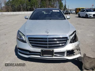 2018 Mercedes-Benz S 560 with VIN WDDUG8GB6JA380370, listed as a Copart auction lot 48717455 with 48,102 mi miles and Salvage Title. Bid and sale history available at carsss.com. Image 5.