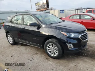 2020 Chevrolet Equinox LS z VIN 2GNAXSEV0L6202582, wystawiony jako Copart lot #84821374 z przebiegiem 56 524 mil mil oraz Szkoda całkowita • Salvage title. Historia ofert i sprzedaży dostępna na DreamBid. Obrazek 4.