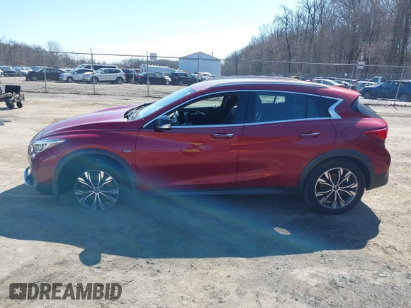 2017 Infiniti QX30 Luxury with VIN SJKCH5CR2HA021321, listed as a IAAI auction lot 41729337 with 55,486 mi miles. Bid and sale history available at carsss.com. Image 15.