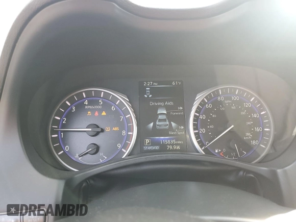 2017 Infiniti Q50 Red Sport 400 с VIN JN1FV7APXHM850726, выставлен на аукционе Copart как лот 45948565 с пробегом 115 835 миль миль и Списание • Salvage title. История ставок и продаж доступна на DreamBid. Изображение 9.