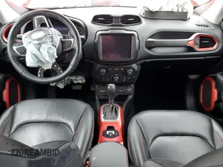 2018 Jeep Renegade Trailhawk with VIN ZACCJBCBXJPG96008, listed as a Copart auction lot 56657785 with 46,560 mi miles and Salvage title. Bid and sale history available at DreamBid. Image 8.
