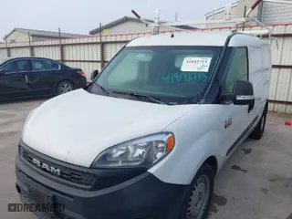 2019 Ram ProMaster City Cargo Van Tradesman with VIN ZFBHRFAB1K6N89607, listed as a IAAI auction lot 41842713 with 89,813 mi miles. Bid and sale history available at carsss.com. Image 2.