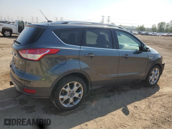 2016 Ford Escape Titanium with VIN 1FMCU9J98GUB32375, listed as a Copart auction lot 59564885 with 123,548 mi miles and Salvage title. Bid and sale history available at DreamBid. Image 3.