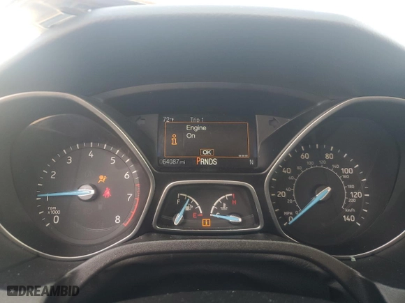 2018 Ford Focus SE with VIN 1FADP3FE5JL310703, listed as a Copart auction lot 47093905 with 64,087 mi miles and Salvage Title. Bid and sale history available at carsss.com. Image 9.