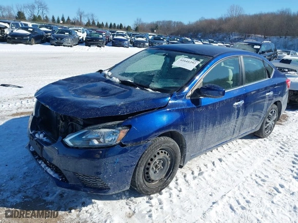 2016 Nissan Sentra S with VIN 3N1AB7AP6GY305265, listed as a IAAI auction lot 41641292 with 93,531 mi miles. Bid and sale history available at carsss.com. Image 2.