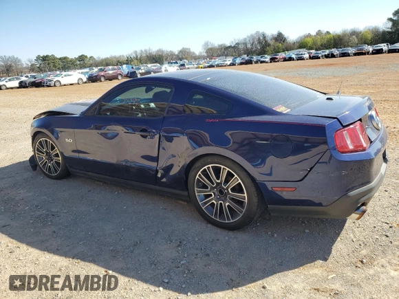 2012 Ford Mustang GT Premium with VIN 1ZVBP8CF6C5288565, listed as a Copart auction lot 48349235 with 157,347 mi miles and Salvage Title. Bid and sale history available at DreamBid. Image 2.