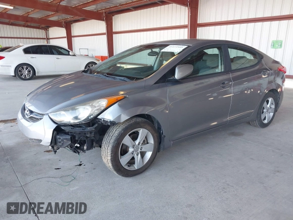 2012 Hyundai Elantra Limited with VIN KMHDH4AE2CU351643, listed as a IAAI auction lot 41433395 with 53,334 mi miles. Bid and sale history available at carsss.com. Image 2.