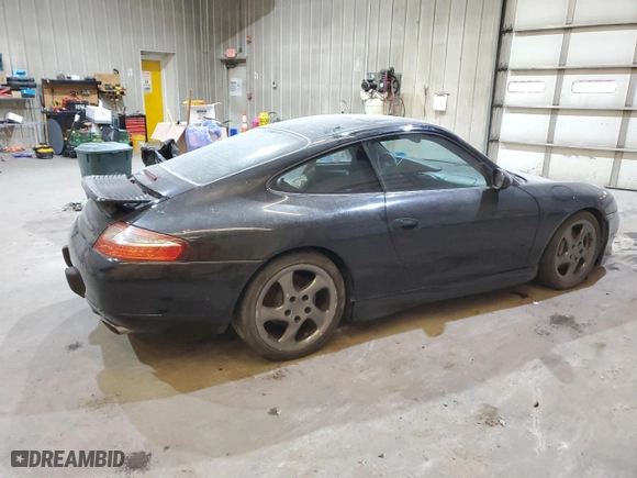 2000 Porsche 911 Carrera with VIN WP0AA299XYS621406, listed as a Copart auction lot 41416485 with 118,145 mi miles and Clean Title. Bid and sale history available at carsss.com. Image 3.