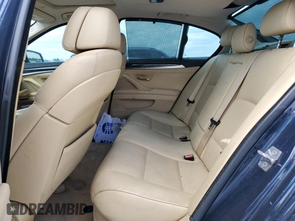 2011 BMW 5 Series 535i with VIN WBAFR7C51BC802751, listed as a Copart auction lot 53828355 with 125,624 mi miles and Clean Title. Bid and sale history available at carsss.com. Image 10.
