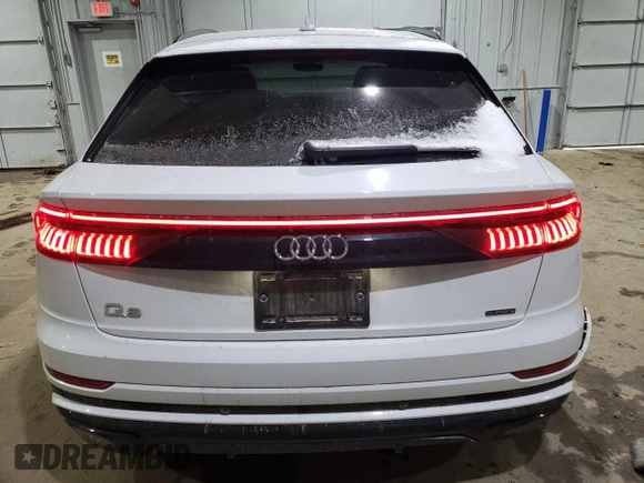 2022 Audi Q8 Prestige with VIN WA1FVBF18ND023009, listed as a Copart auction lot 88035005 with 29,606 mi miles and Salvage Title. Bid and sale history available at carsss.com. Image 6.