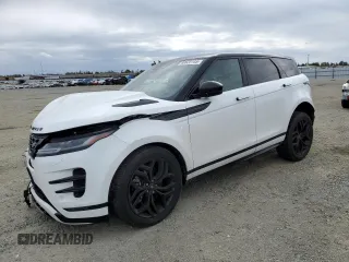 2023 Land Rover Range Rover Evoque Dynamic SE with VIN SALZL2FX7PH222070, listed as a Copart auction lot 48622145 with 5,837 mi miles and Salvage Title. Bid and sale history available at carsss.com. Image 1.
