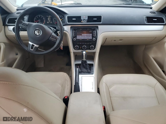 2012 Volkswagen Passat SE with VIN 1VWBP7A31CC059743, listed as a Copart auction lot 47315785 with 106,597 mi miles and Salvage Title. Bid and sale history available at carsss.com. Image 8.