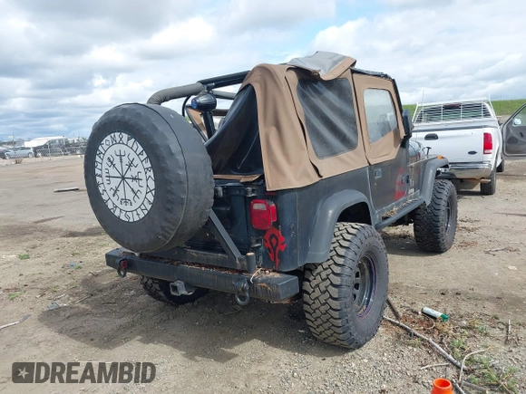 1993 Jeep Wrangler "S" with VIN 1J4FY19P5PP254999, listed as a IAAI auction lot 41742888 with 189,678 mi miles. Bid and sale history available at carsss.com. Image 4.