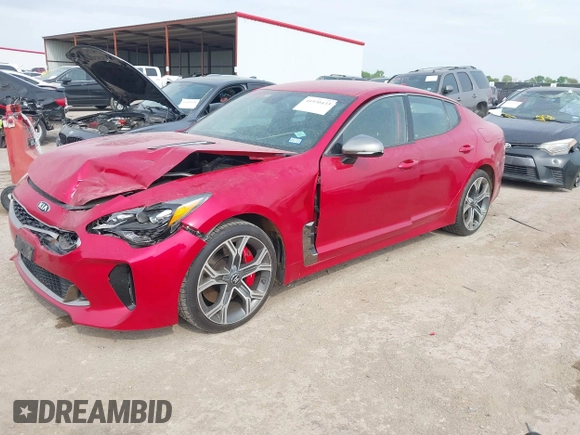 2020 Kia Stinger GT with VIN KNAE35LC8L6075740, listed as a IAAI auction lot 41930433 with 55,974 mi miles and . Bid and sale history available at DreamBid. Image 17.