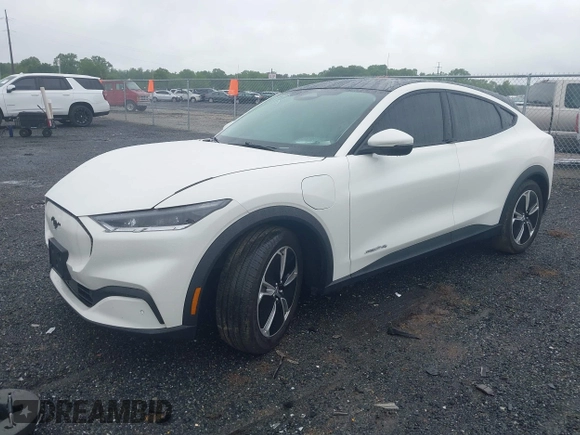 2021 Ford Mustang Mach-E Select with VIN 3FMTK1SS1MMA57172, listed as a IAAI auction lot 42331019 with 34,730 mi miles and . Bid and sale history available at DreamBid. Image 2.
