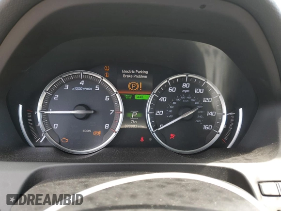 2015 Acura TLX Technology with VIN 19UUB3F55FA002721, listed as a Copart auction lot 55875264 with 90,083 mi miles and Salvage title. Bid and sale history available at DreamBid. Image 9.