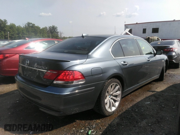 2008 BMW 7 Series 750Li with VIN WBAHN83568DT86869, listed as a IAAI auction lot 38915608 with 190,980 mi miles and . Bid and sale history available at carsss.com. Image 4.