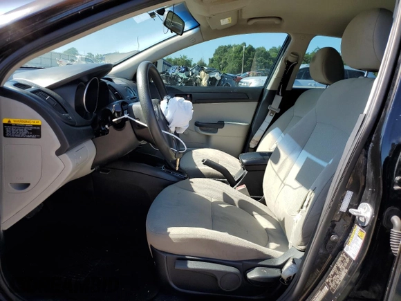 2011 Kia Forte LX with VIN KNAFT4A27B5890346, listed as a Copart auction lot 56483684 with 92,807 mi miles and Salvage Title. Bid and sale history available at carsss.com. Image 7.