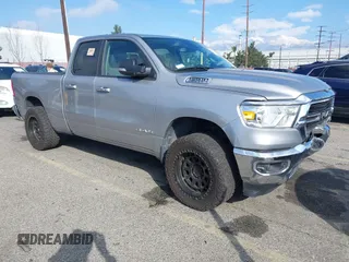 2020 Ram 1500 Big Horn with VIN 1C6RREBT9LN277777, listed as a IAAI auction lot 41725484 with 83,020 mi miles. Bid and sale history available at carsss.com. Image 1.