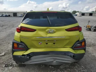 2020 Hyundai Kona Ultimate with VIN KM8K53A50LU480507, listed as a Copart auction lot 62799814 with 19,403 mi miles and Salvage Title. Bid and sale history available at carsss.com. Image 6.