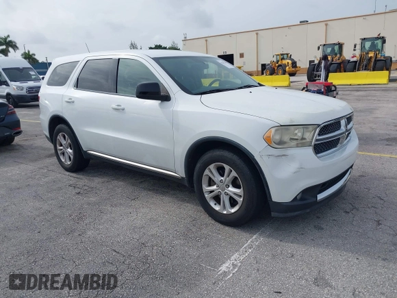 2013 Dodge Durango SXT with VIN 1C4RDHAG1DC669503, listed as a IAAI auction lot 42614210 with 103,482 mi miles and . Bid and sale history available at DreamBid. Image 1.