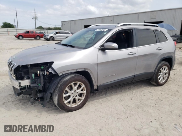 2018 Jeep Cherokee Latitude Plus with VIN 1C4PJLLB1JD531485, listed as a Copart auction lot 53852045 with 114,888 mi miles and Salvage title. Bid and sale history available at DreamBid. Image 1.