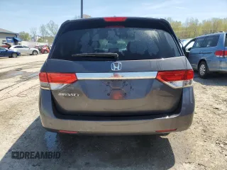 2015 Honda Odyssey EX-L with VIN 5FNRL5H63FB017177, listed as a Copart auction lot 52347205 with 83,148 mi miles and Salvage Title. Bid and sale history available at DreamBid. Image 6.