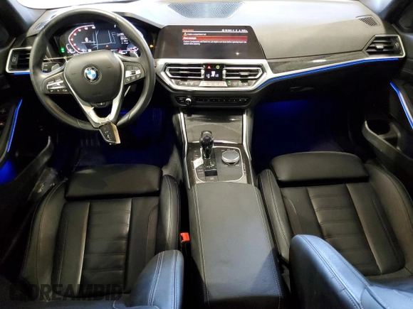 2022 BMW 3 Series 330i xDrive с VIN 3MW5R7J03N8C29897, выставлен на аукционе Copart как лот 57121585 с пробегом 29 303 миль миль и Списание • Salvage title. История ставок и продаж доступна на DreamBid. Изображение 8.