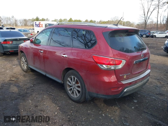 2015 Nissan Pathfinder SV z VIN 5N1AR2MM4FC706409, wystawiony jako IAAI lot #41875922 z przebiegiem 264 330 mil mil oraz . Historia ofert i sprzedaży dostępna na DreamBid. Obrazek 3.