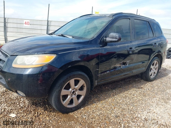 2008 Hyundai Santa Fe SE with VIN 5NMSH13E48H172073, listed as a IAAI auction lot 41758806 with 191,315 mi miles. Bid and sale history available at carsss.com. Image 2.