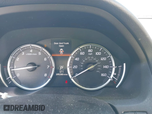 2019 Acura TLX with VIN 19UUB2F33KA003854, listed as a IAAI auction lot 41808917 with 95,380 mi miles and . Bid and sale history available at DreamBid. Image 7.